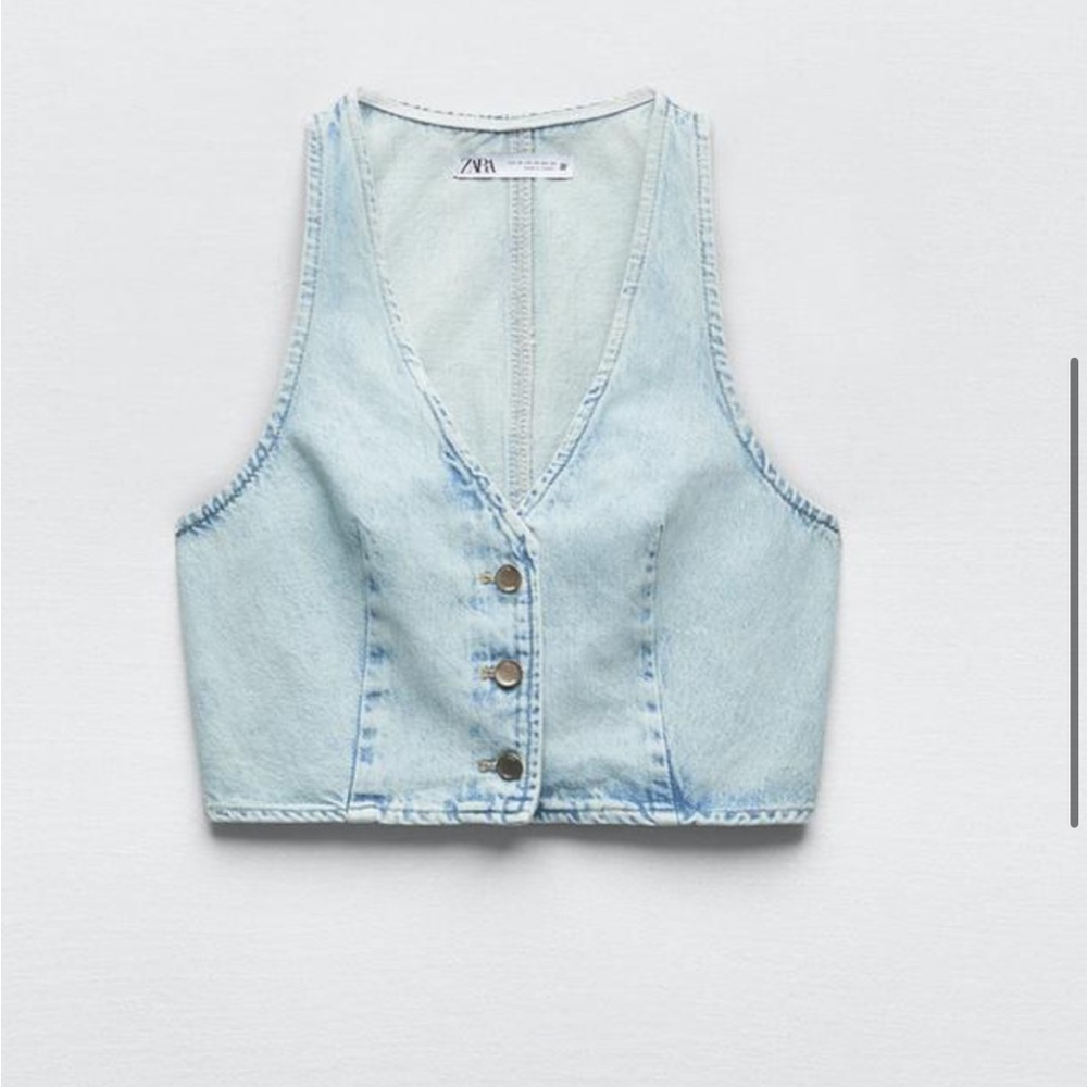 COPY - Zara Light Blue Denim Vest